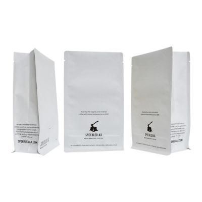 Tea Aluminum Foil Zipper Bags Flat Bottom Pouches