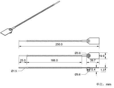 Free Sample Security Plastic Seal for Shipping Transportation Use