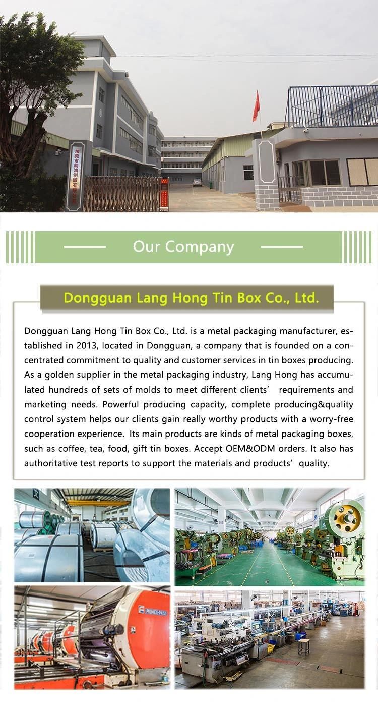 Hot Sale Custom Tin Box Tin Cans with Lids Metal Rectangular Metal Box