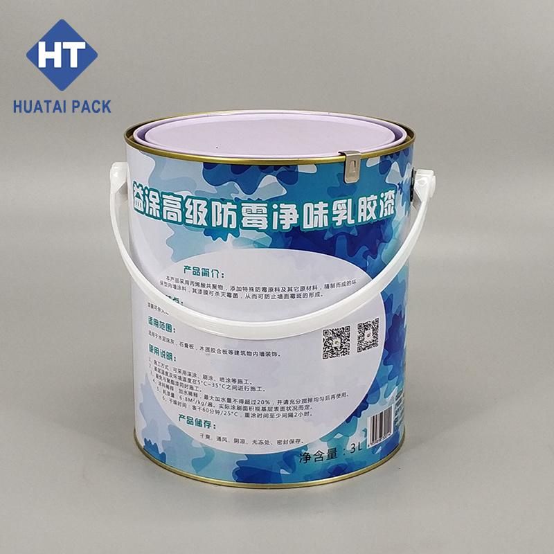 Gallon Metal Tin Can with Plastic Handle