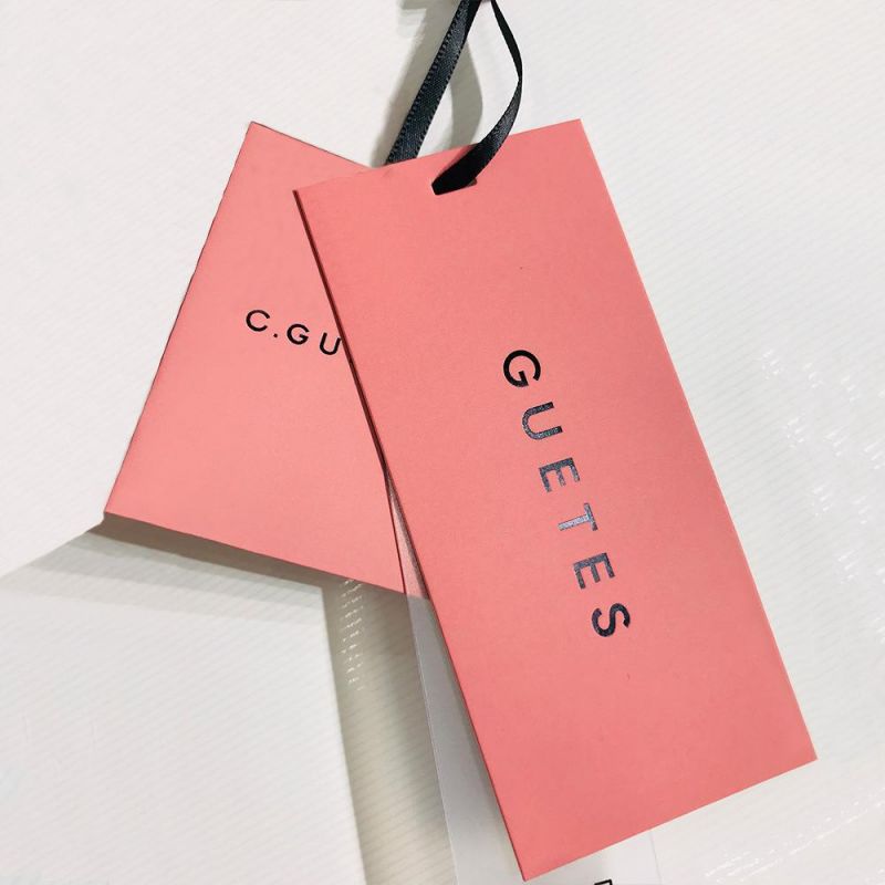 High Quality 400g Cardboard Printed Garment Shirt Paper Hang Tag for Clothing
