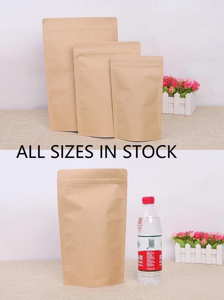 Kraft Foil Bag/Stand up with Zipper Kraft Bag 300g