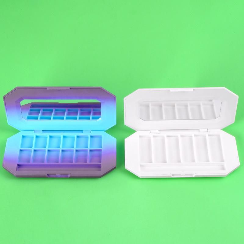 Low Price Beauty Cosmetics 12 Hole 6 Hole Luxury Eyelash Eyeshadow Makeup Palette Packaging Gift Custom