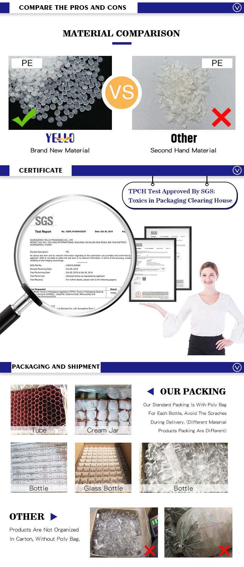 Eco Friendly and Safe White Cosmetic Plastic Packaging PCR Round Flip Top Tube