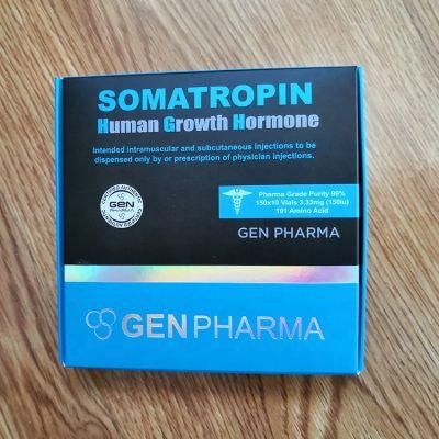 Custom Logo Professional Printing with Braille 2ml Vial HGH Packaging Boxes