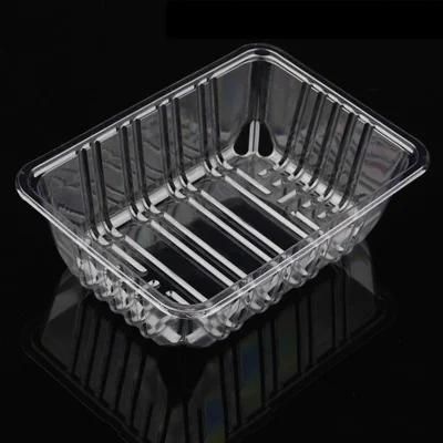 Disposable Biodegradable Transparent Food Plastic Supermarket Fruit Meat Trays