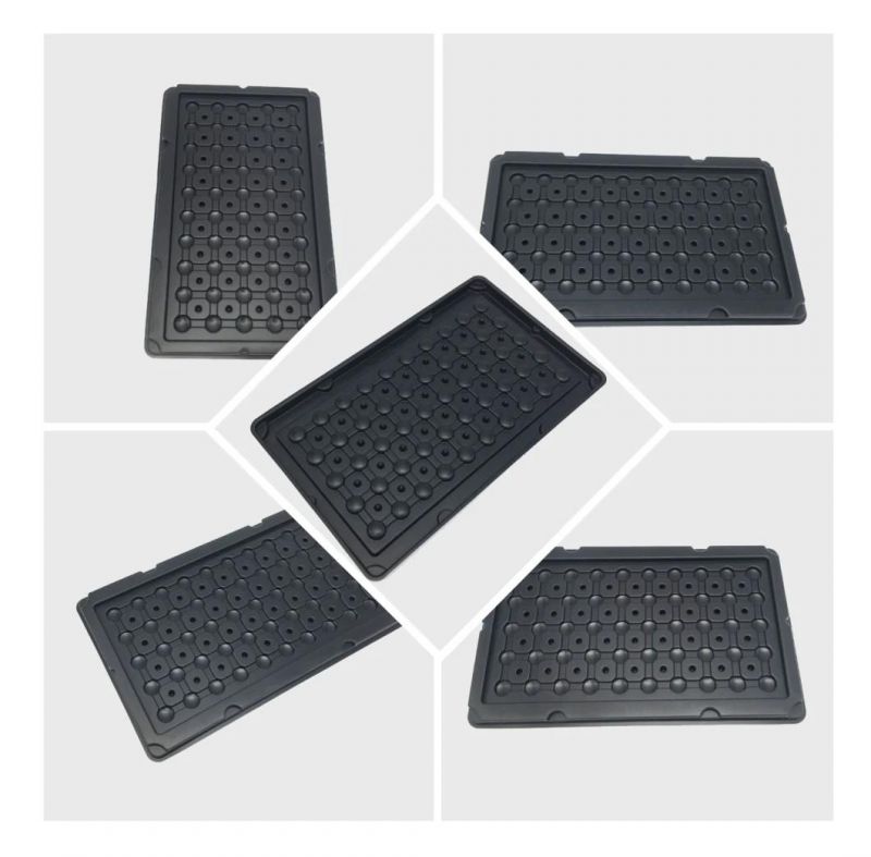 Factory Custom ESD Black Electronics Component Storage Blister Tray