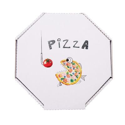 Customized Compostable Pizza Food Packaging Corrugated Paper Box with Logo