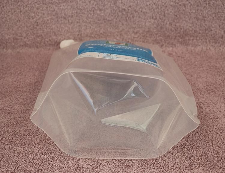 Foldable Water Stand up Pouch with Spout /2L 3lspout Pouch with Plastic Handle