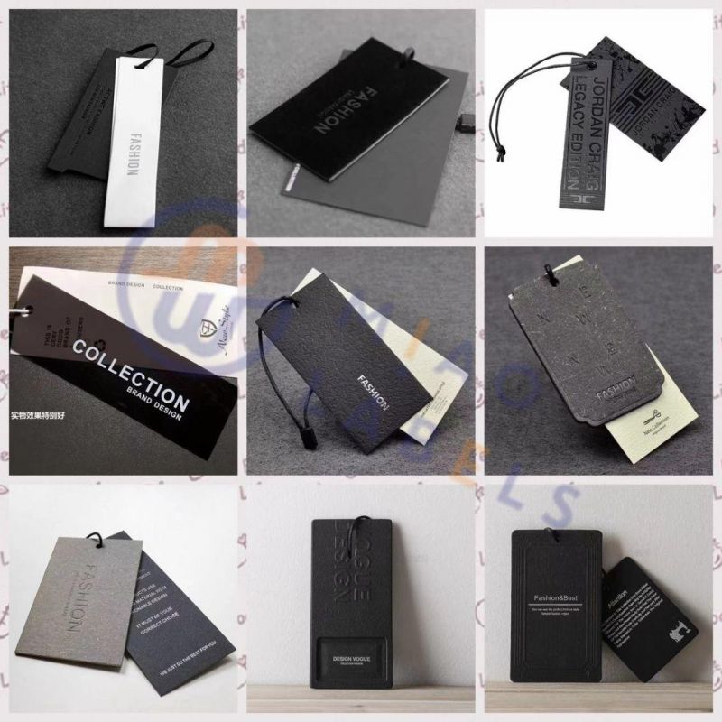 Free Sample High Quality Garment Hang Tag for Clothing, Swing Tag in Garment Tags