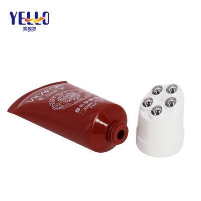 5PCS Metal Roller Tubes Massager Container Squeeze Plastic Massage Gel Cosmetic Tube
