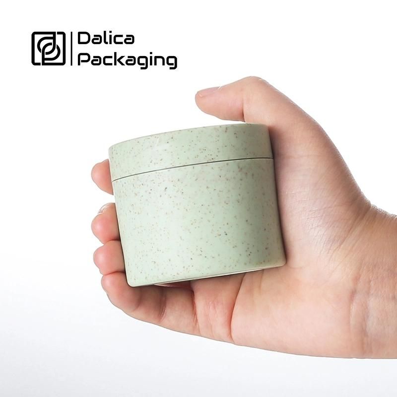 Eco Friendly Wheat Straw PP Hair Conditioner Cosmetics Face Body Butter Scrub Container Plastic Cosmetic Cream Jar Packaging 20g 30g 50g 100g 150g 200g 250g