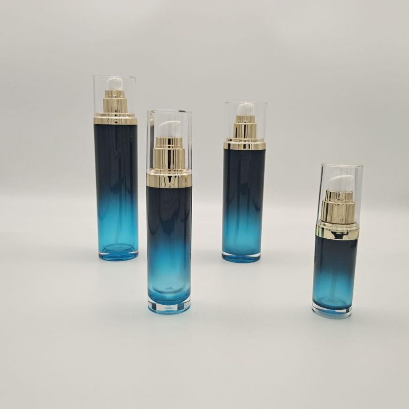 30ml 50ml 100ml 121ml 50g Bamboo Acrylic Double Wall White Cosmetic Bottle