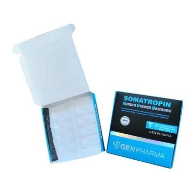 Fast Delivery Paper Box Package 100iu Kit 10X2ml 3ml Vials Packing HGH Hormone Injection for Bodybuilding Box with Label
