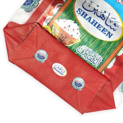 Custom Laminated 5kg 10kg 15kg Rice Packaging Bag PP Woven Rice Bag