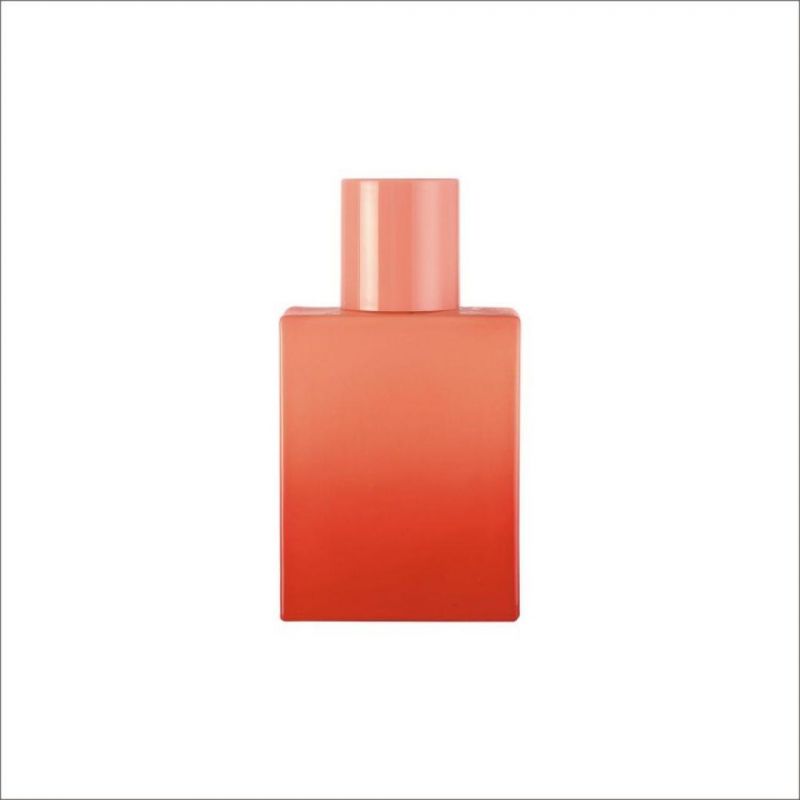 50ml Square Perfume Bottle Candy Color Spray Glass Bottle Can Be Customized Color