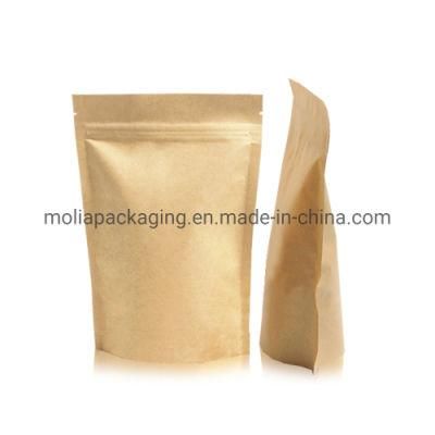 100% Biodegradable Kraft Film Printed Stand up Bag 1/2oz