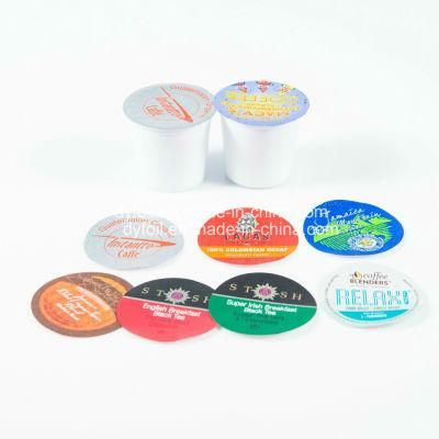 Hot Sale Disposable Custom Printed Aluminum Foil K-Cup Lid