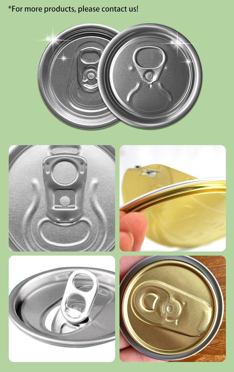 Sot 202 Cdl B64 Can Ends Supplier Customized Printing Aluminum Beverage Can Lids
