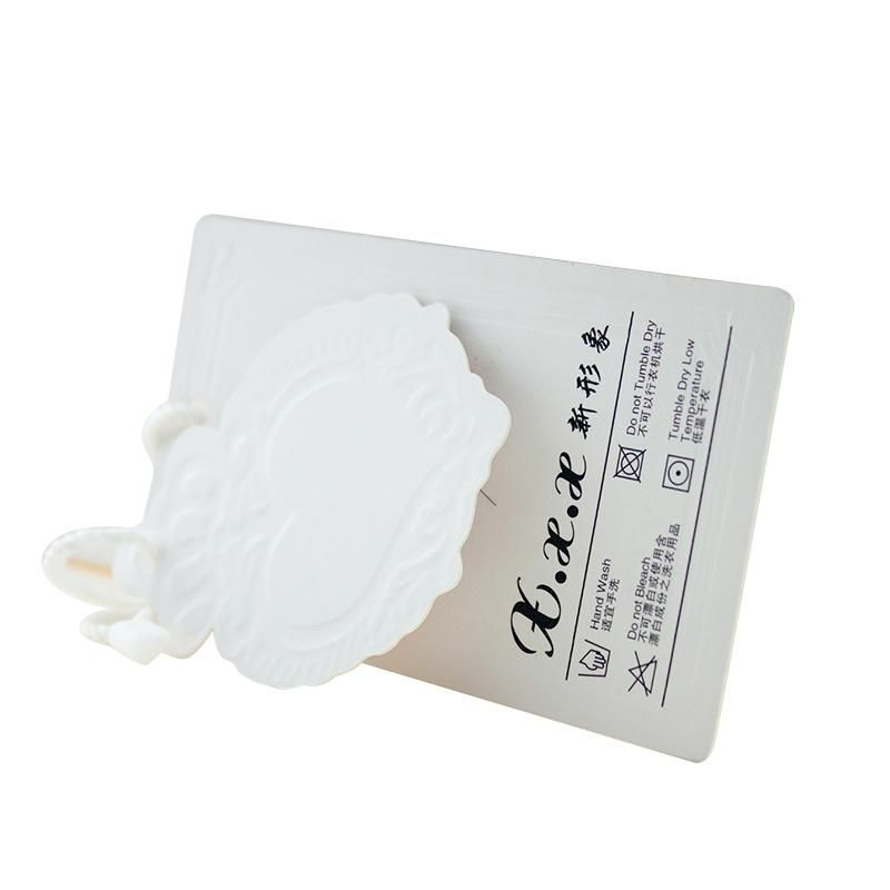 Professional Embossed Logo Special White Clothing Paper Hang Tag with Cotton Strings