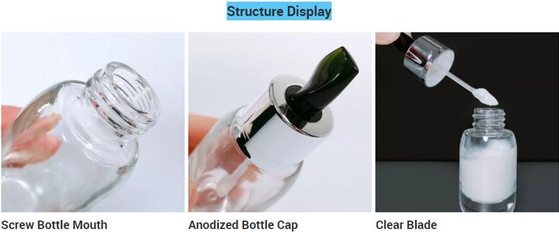 Custom Facial Skin Care Packaging Cosmetic Essence Cream Glass Bottle 30ml 50ml with Stick
