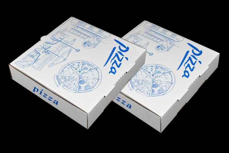 Delicious Food Paper Pizza Box