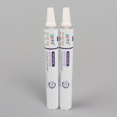 Pharmaceutical Package Tube Penicillin Ointment Aluminum Collapsible Tube Package for Acid Club/ D22mm 25g with Plastic Screw Cap
