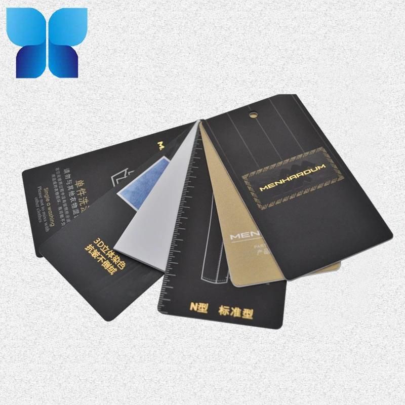 Fashionable Brand Name Tag Cardboard Paper Clothing Hang Tag with Logo
