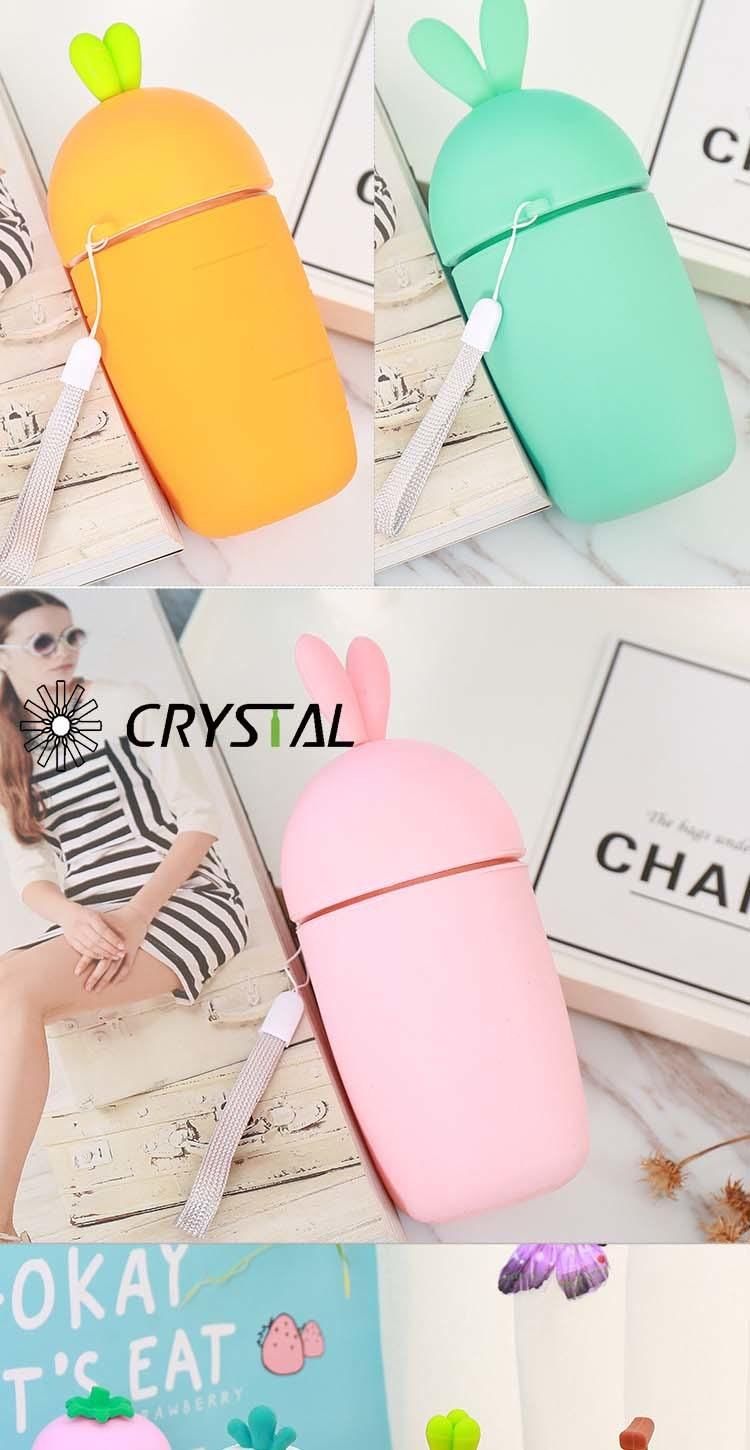 Carton Design Colorful Glass Juice Bottle for Children