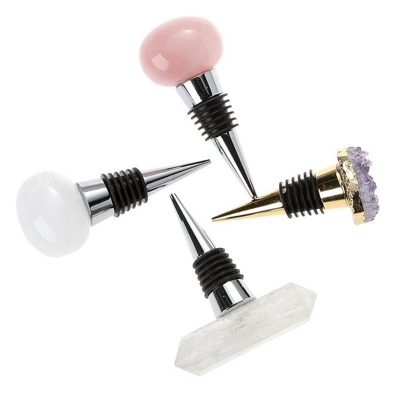 Custom Crystal Wedding Favors Murano Red Wine Bottle Stopper