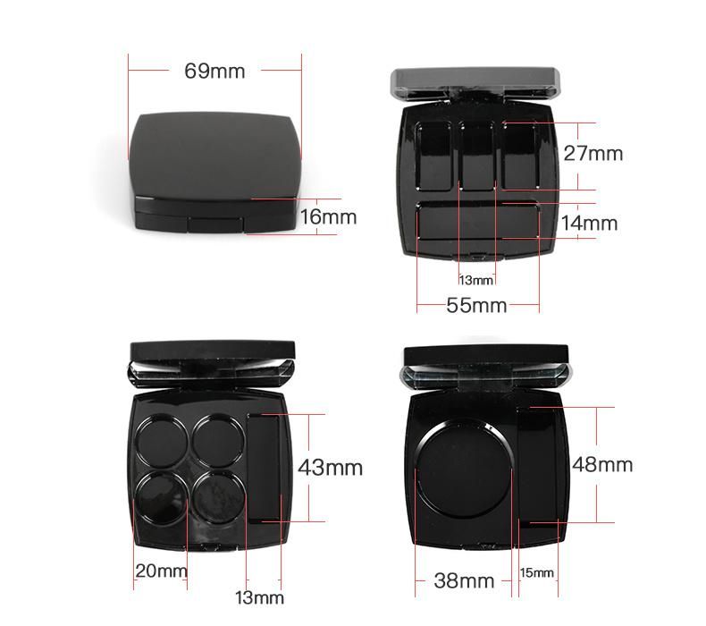 Wholesale Popular Unique Eye Shadow Pigment Palette Palette Eye Shadow Private Label Custom Eye Shadow Palette Case