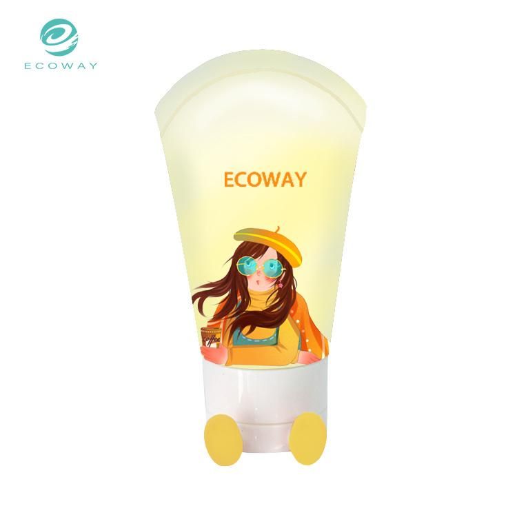 40ml Flip Cover with Silicone Feet White Note Head Hand Cream Tube