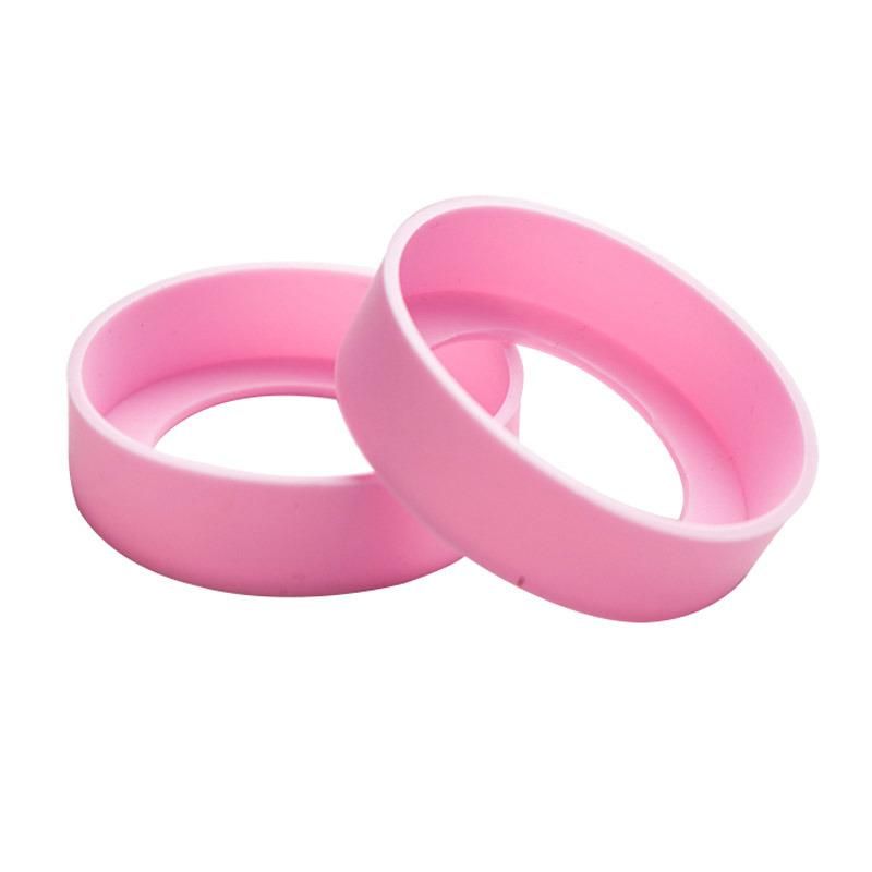 Custom Protective Soft Rubber Reusable Drink Ceramic Glass Coffee Cup Silicone Sleeves for Glass Bottle
