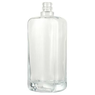 750ml Flat-Bottomed Cork Finish Glass Wine Bottle