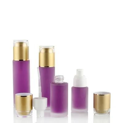 Fashionable Packaging Cosmetic Empty Round Bottle Set