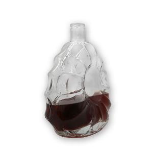 750ml Flat Whisky Wine Glass Bottle