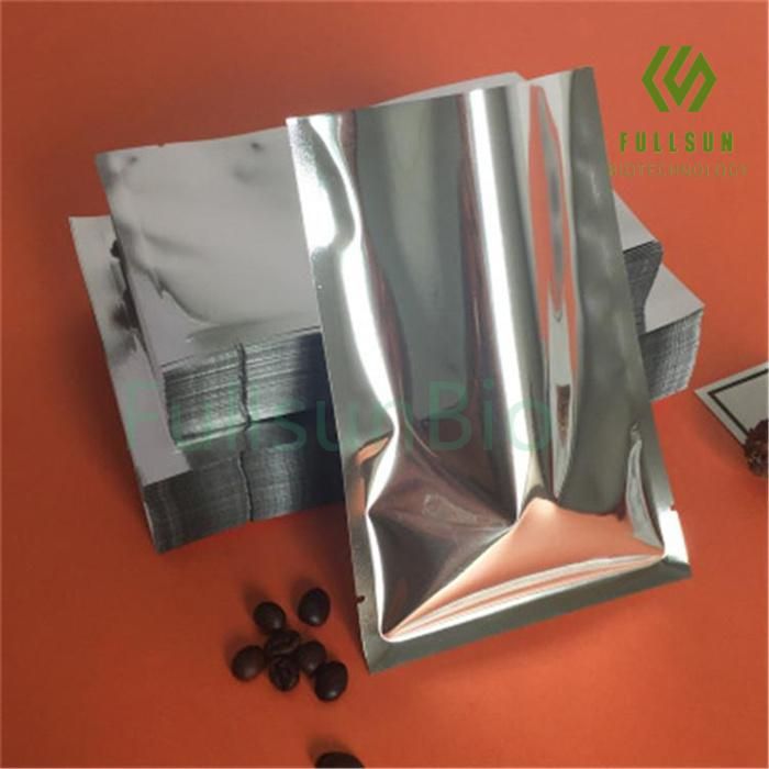 Plastic Food Packaging Coffee Tea Candy Snack 3 Sides-Sealed Recyclable Zip-Lock Reusable Vacuum Plastic Bag