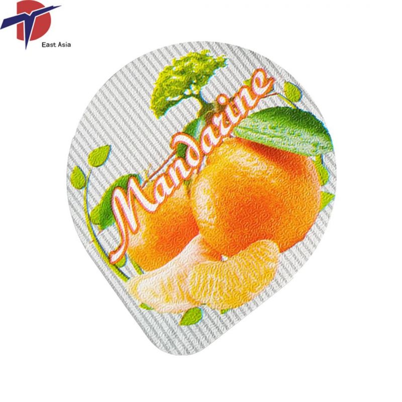 Easy Peel Embossed Colorful Alu Foil Heat Seal Lids