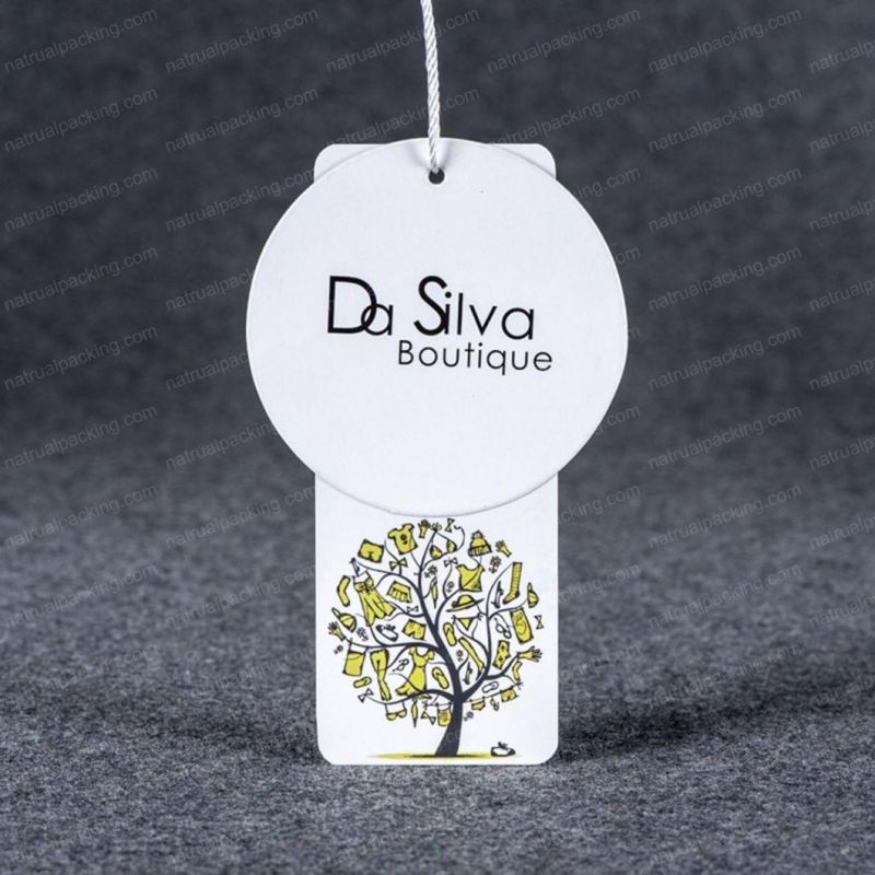 Custom Printing Paper Cmyk Tags Hant Tag for Clothing