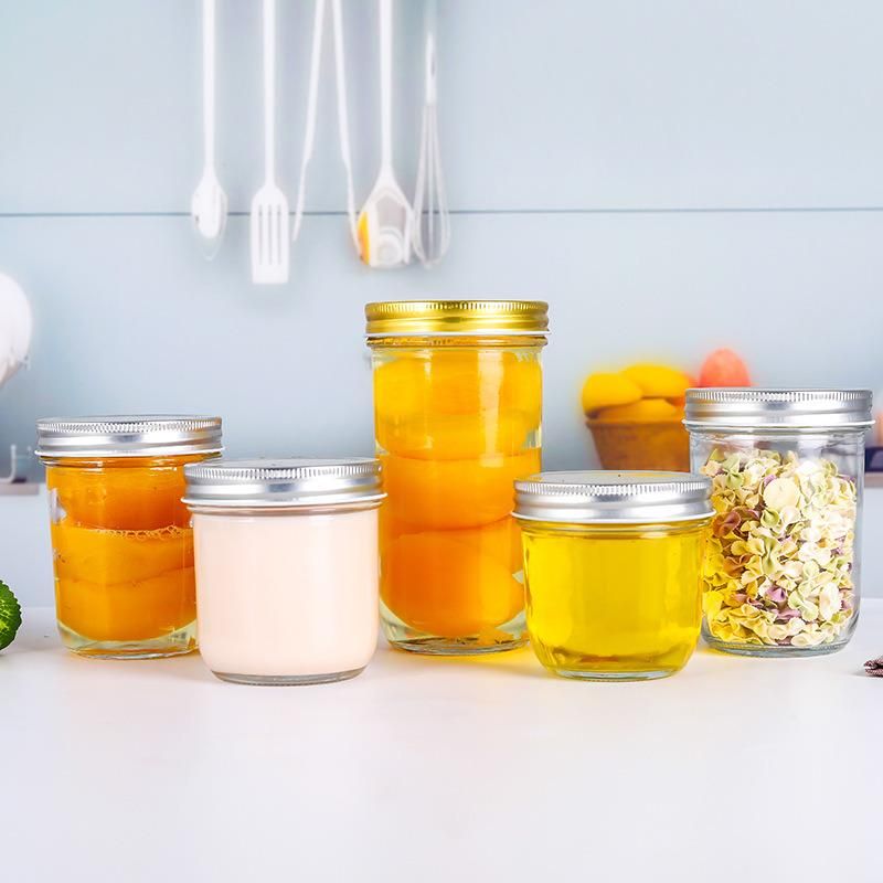 Custom Mini 4 Oz 8 Oz Canning Mason Caviar Jelly Jam Jar