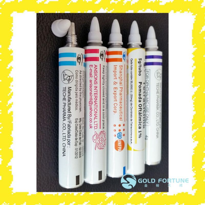 Custom Aluminum Collapsible Tube Medical Ointment Tube Packaging