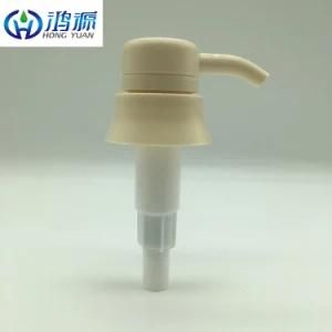 Hongyuan Beige Custom Multi Color Cosmetic 33/410 Screw Plastic Soap Lotion Dispenser Pump