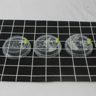 Disposable Plastic Tableware 92mm Diameter PP Plastic Round Lid Customizable for Drinking
