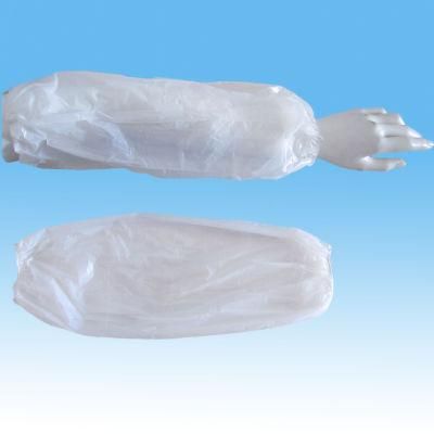 Disposable White PE Sleeve Cover, Blue PE Sleeve Cover