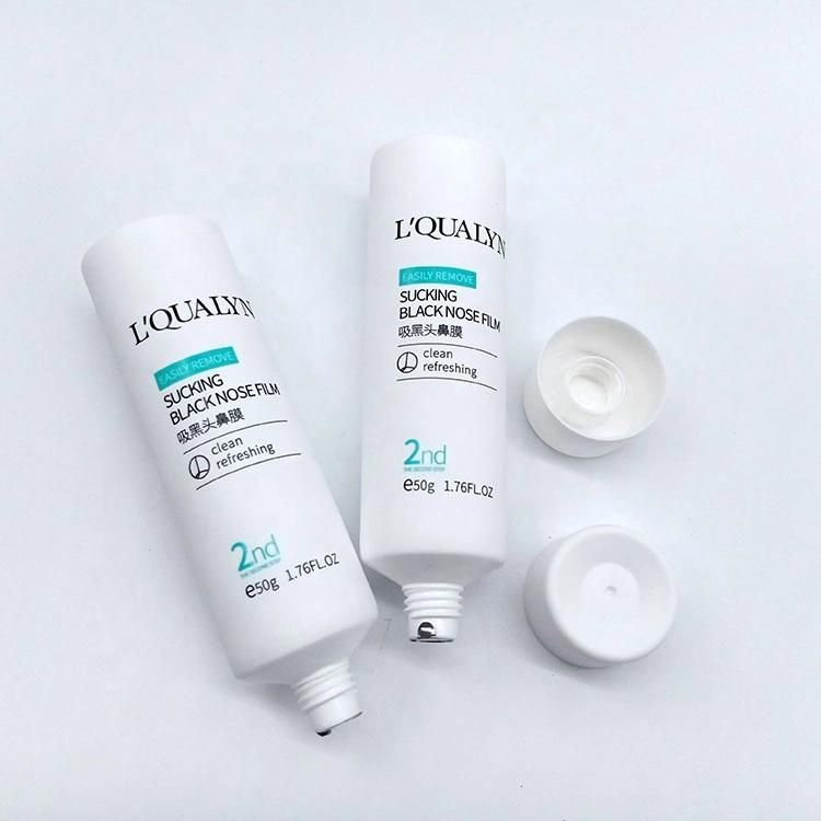 White Plastic Tube Cosmetic Packaging Matte Plastic Tube for Cream