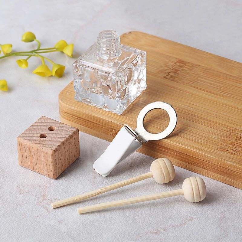 6ml Thick Glass Car Air Freshener Perfume Diffuser Fragrance Bottle Car Aroma Decoration Bottle