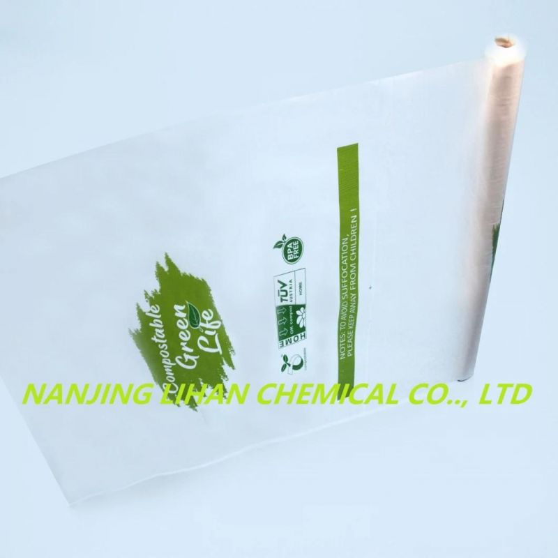 Home Compost Shopping Bag Biodegradable Pbat Cornstarch Packaging Roll Bags Degraded Completely