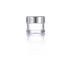 UV Coating Metallic Silver 15ml 30ml Plastic Nail Beauty Powder Jar for Cosmetic