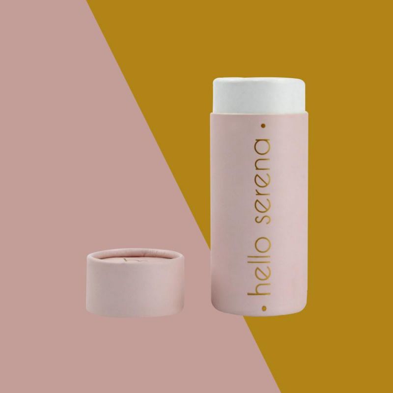 Custom Fsc Pink Hot Gold Stamping Logo Paper Cylinder Gift Box Tube Packaging Box for Perfume, Socks, Toys