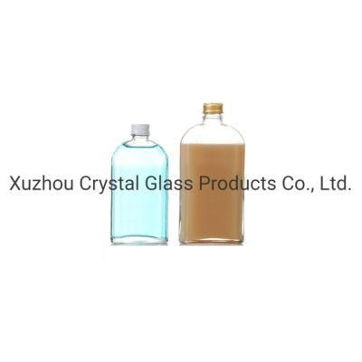 100ml 3 Oz Glass Cute Clear Juice Bottle Cold Brew Coffee Beverage Wine Drinking Milk Flat Water Glass Bottle